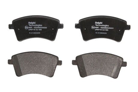 Тормозные колодки delphi LP3715