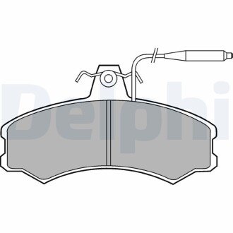 Тормозные колодки delphi LP378