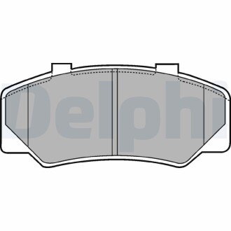 Тормозні (гальмівні) колодки delphi LP438