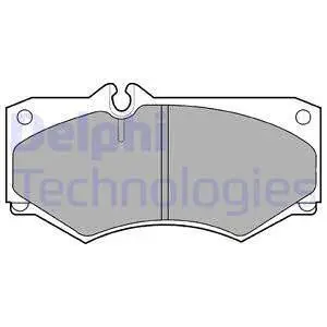 Тормозные колодки delphi LP468