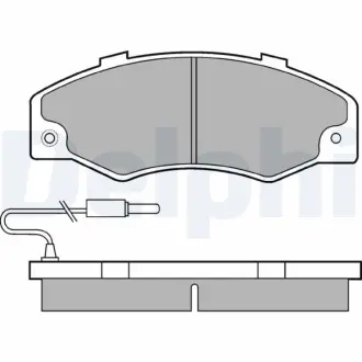 Тормозні (гальмівні) колодки Delphi LP489