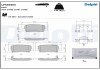 Тормозні (гальмівні) колодки delphi LP5039EV