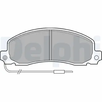 Тормозные колодки delphi LP504