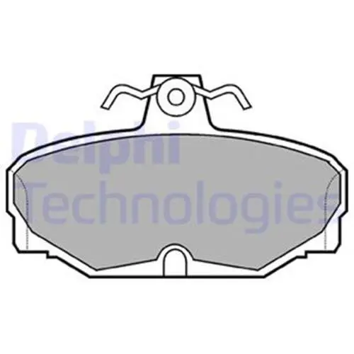 Тормозные колодки delphi LP507