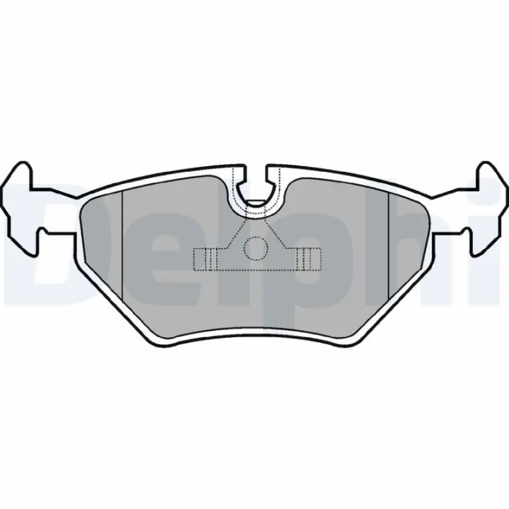 Тормозные колодки delphi LP555