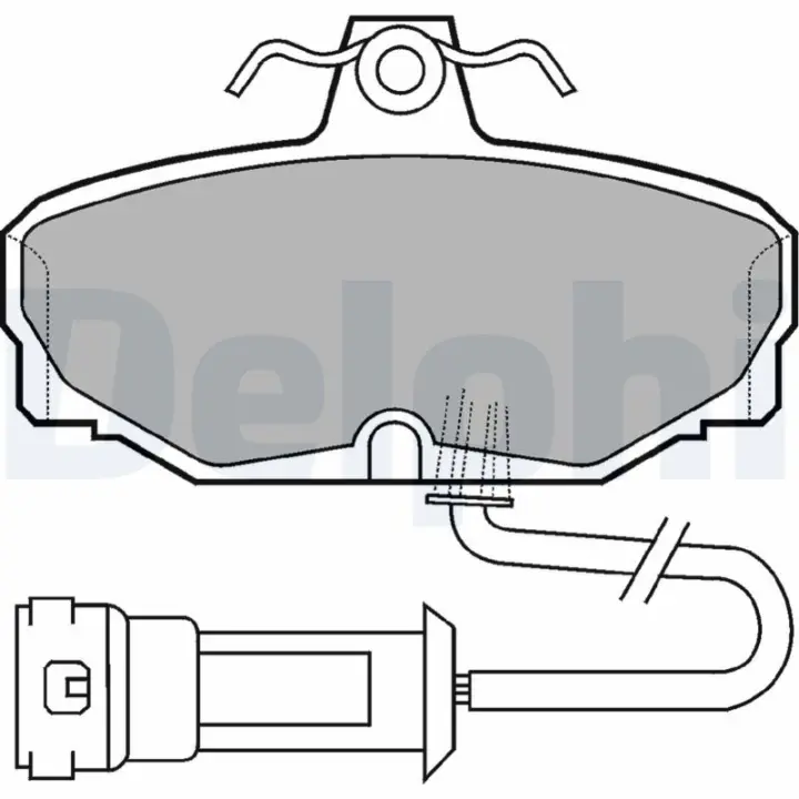 Тормозные колодки delphi LP557