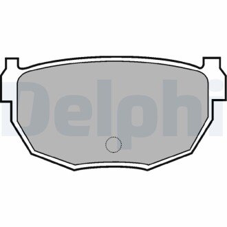 Тормозные колодки delphi LP570