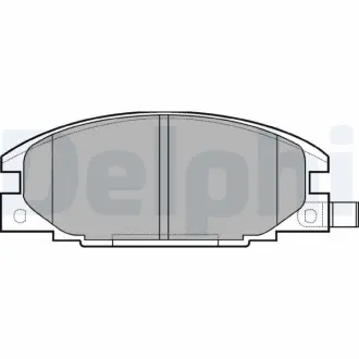 Тормозные колодки delphi LP629