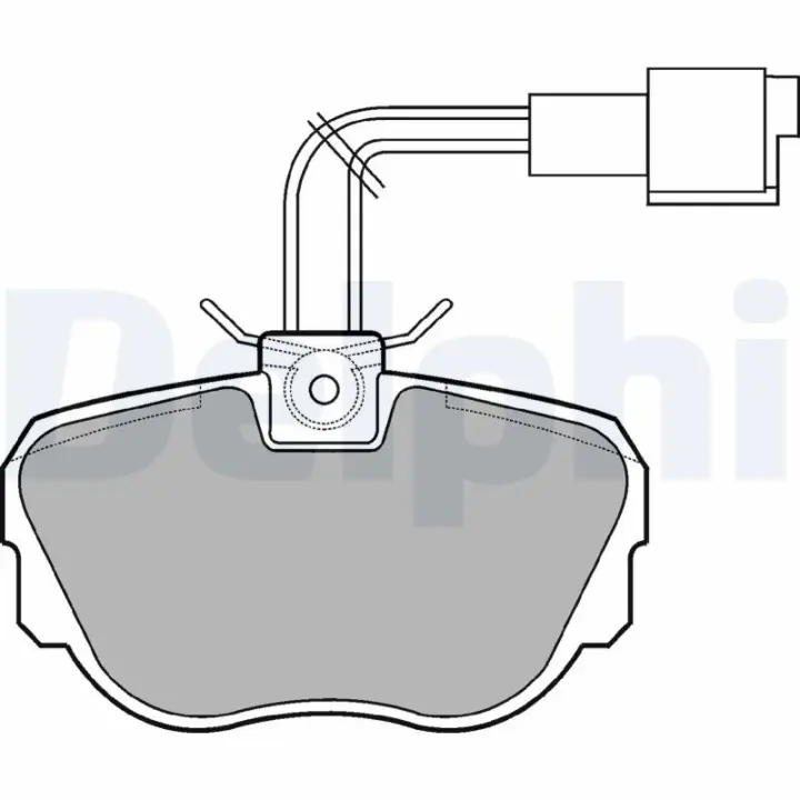 Тормозные колодки delphi LP647