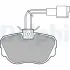 Тормозные колодки delphi LP647