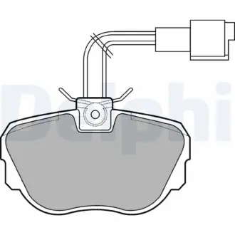 Тормозные колодки delphi LP647