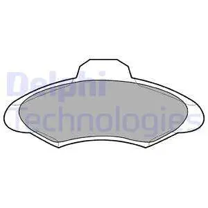 Тормозные колодки delphi LP673
