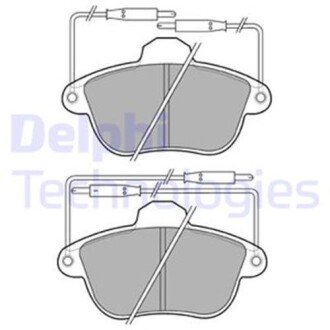 Тормозные колодки delphi LP741 на Пежо 605