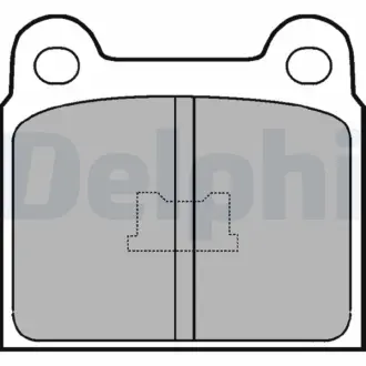 Тормозные колодки delphi LP76