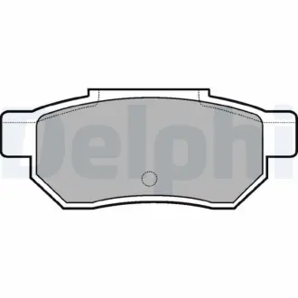 Тормозні (гальмівні) колодки Delphi LP772