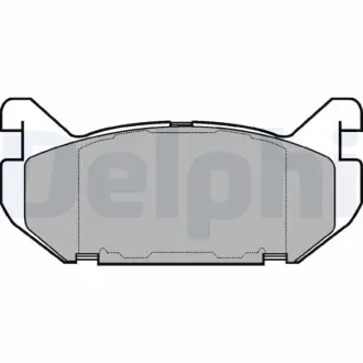 Тормозные колодки delphi LP802