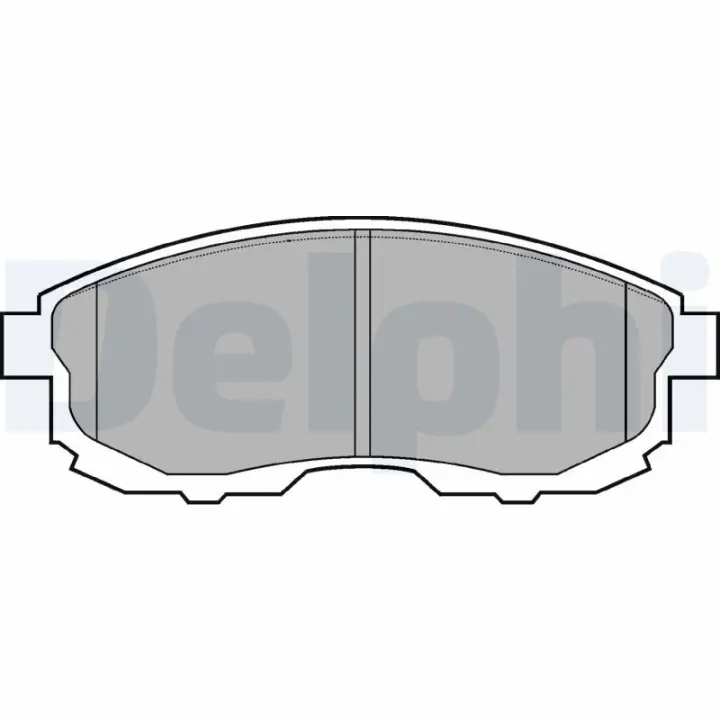 Тормозные колодки delphi LP812