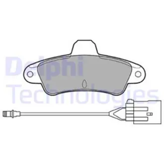 Тормозні (гальмівні) колодки Delphi LP853