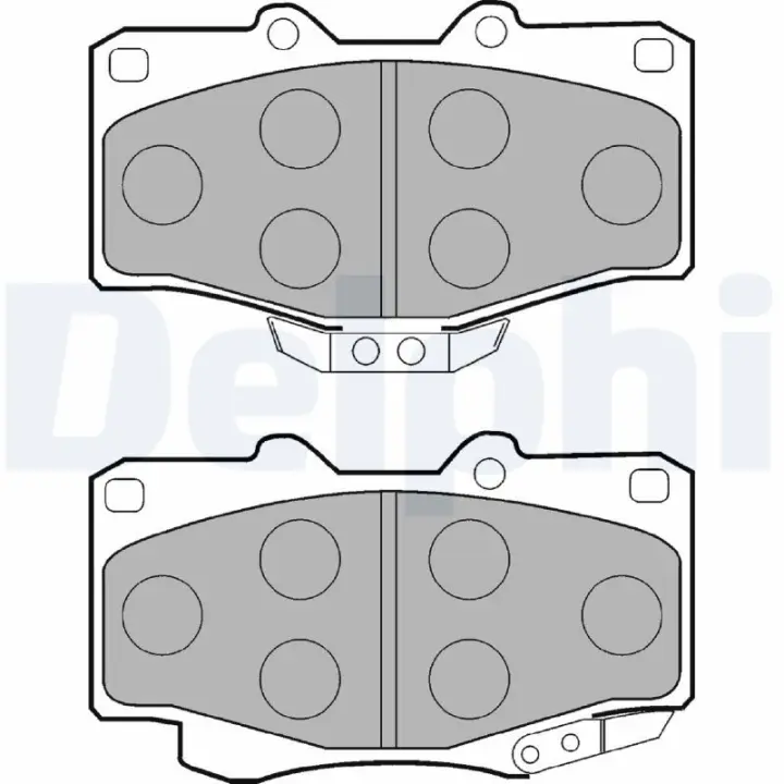 Тормозные колодки delphi LP854