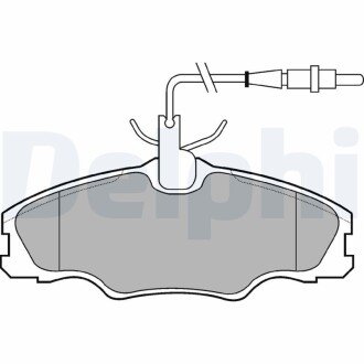 Тормозные колодки delphi LP985