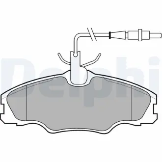 Тормозні (гальмівні) колодки Delphi LP985
