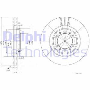 Вентильований гальмівний диск delphi BG3099