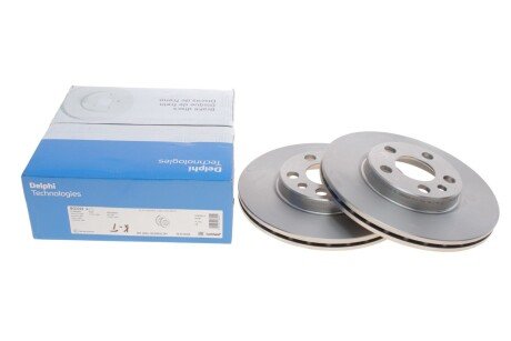 Вентильований гальмівний диск delphi BG3222