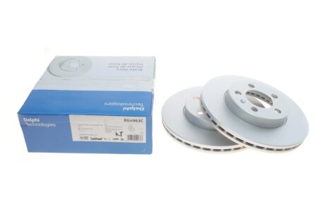 Вентильований гальмівний диск delphi BG4963C