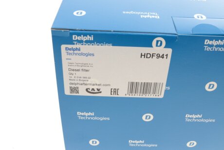 Повітряний фільтр delphi HDF941