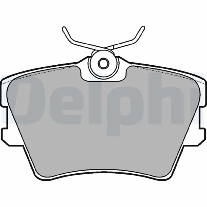 Задние тормозные колодки delphi LP1019