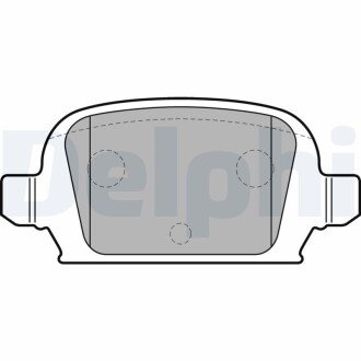 Задні тормозні (гальмівні) колодки delphi LP1677 на Опель Корса с