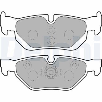 Задні тормозні (гальмівні) колодки delphi LP1915