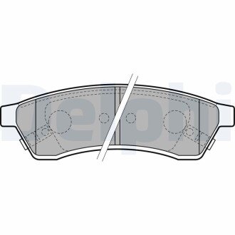 Задние тормозные колодки delphi LP2197