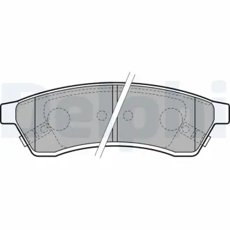Задні тормозні (гальмівні) колодки Delphi LP2197
