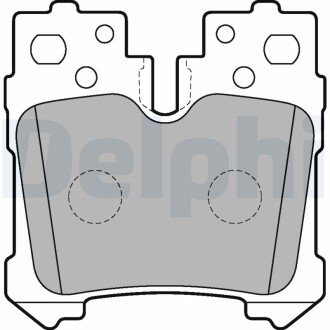Задні тормозні (гальмівні) колодки delphi LP2214 на Лексус Ls 460