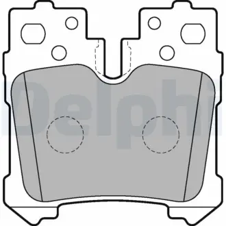 Задние тормозные колодки delphi LP2214