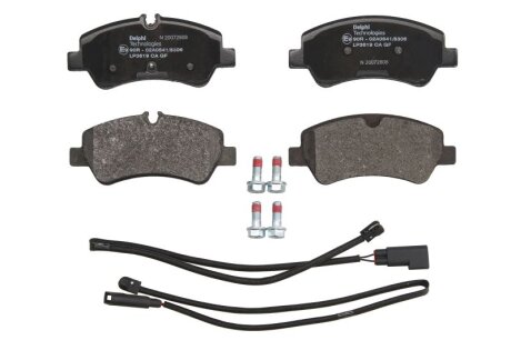 Задние тормозные колодки delphi LP3619 на Форд Кастом