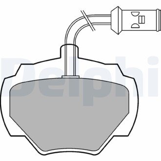 Задние тормозные колодки delphi LP475 на Рендж (ленд) ровер Дефендер