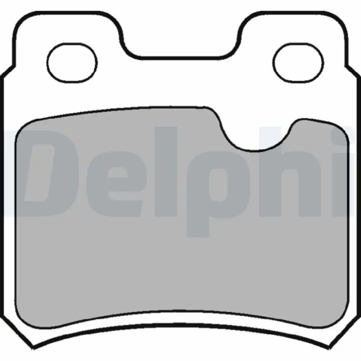 Задні тормозні (гальмівні) колодки Delphi LP586 (фото 1)
