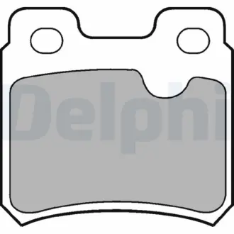 Задні тормозні (гальмівні) колодки Delphi LP586