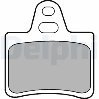 Задние тормозные колодки delphi LP655