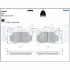 Задние тормозные колодки delphi LP699