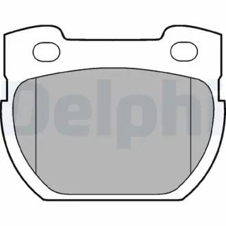 Задние тормозные колодки delphi LP777