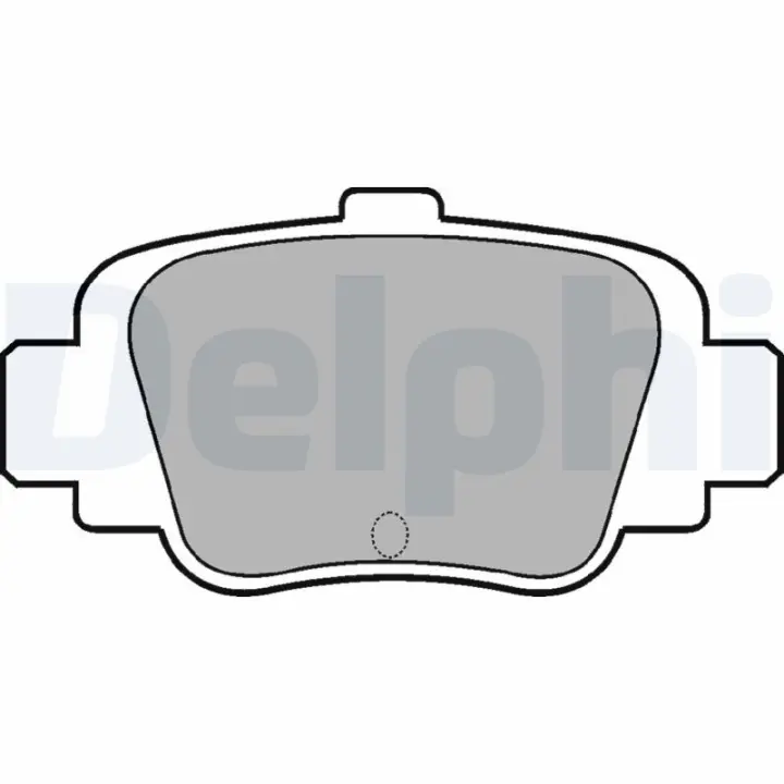 Задние тормозные колодки delphi LP780
