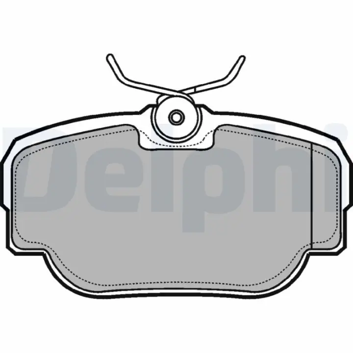Задние тормозные колодки delphi LP914