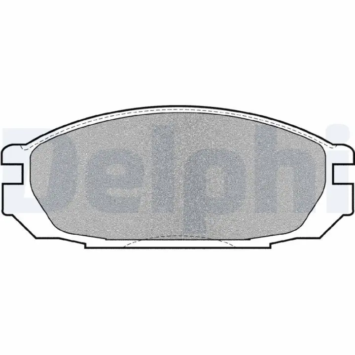 Задні тормозні (гальмівні) колодки Delphi LP983 (фото 1)