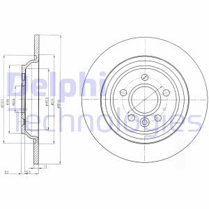 Задний тормозной диск delphi BG4239C