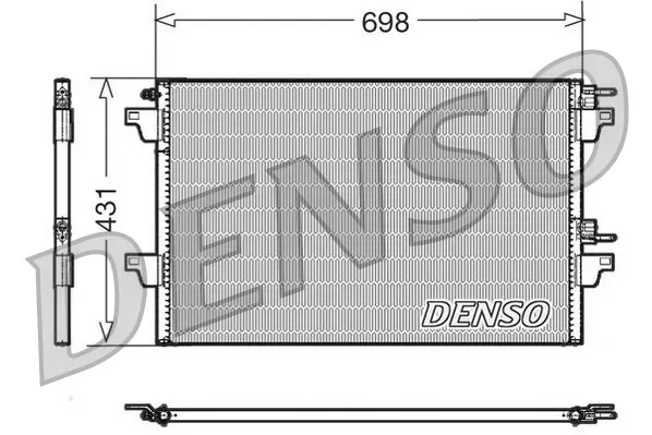 Конденсер кондиціонера denso DCN23022