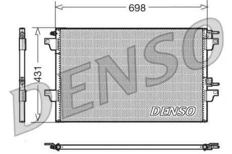 Конденсер кондиціонера denso DCN23022