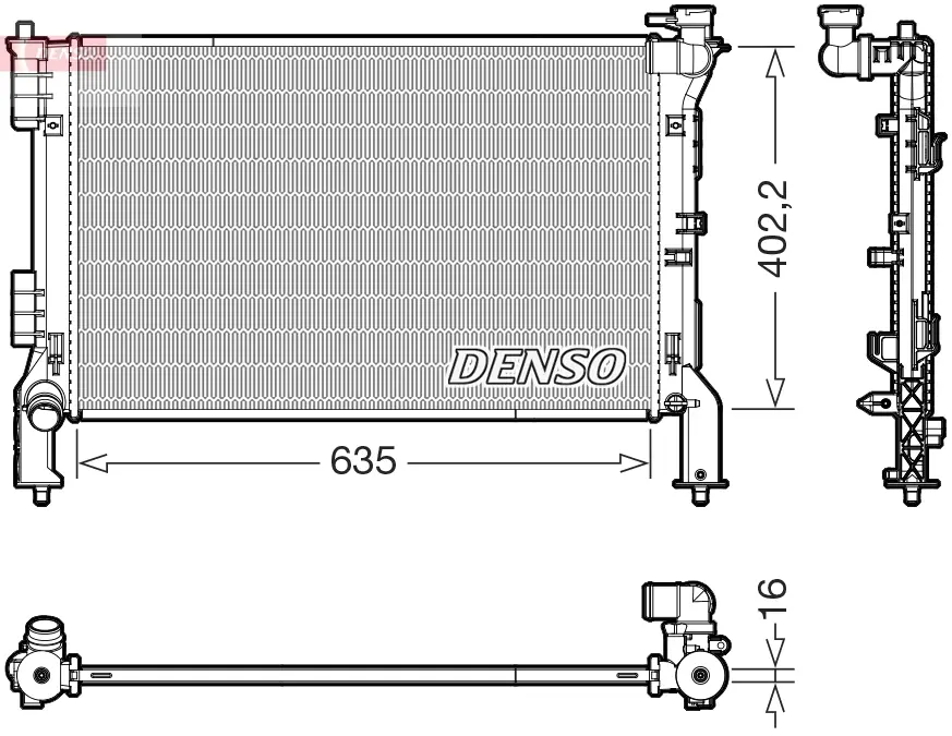Радіатор інтеркулера Denso DRM43012 (фото 1)